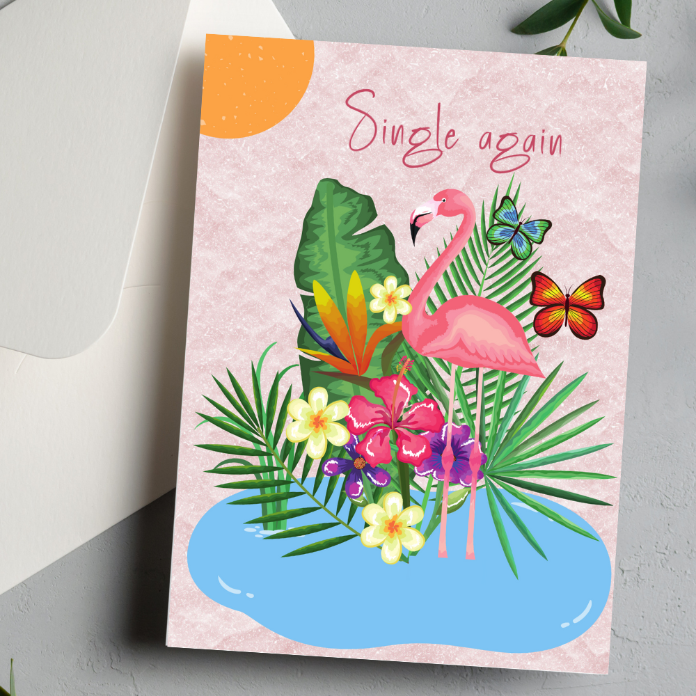 Single Again New Journey Valentine's Day Card