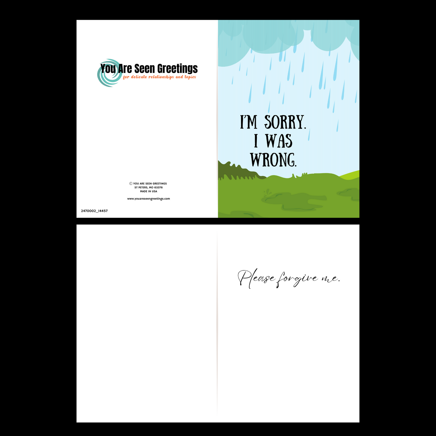 Please forgive me Apology Greeting card