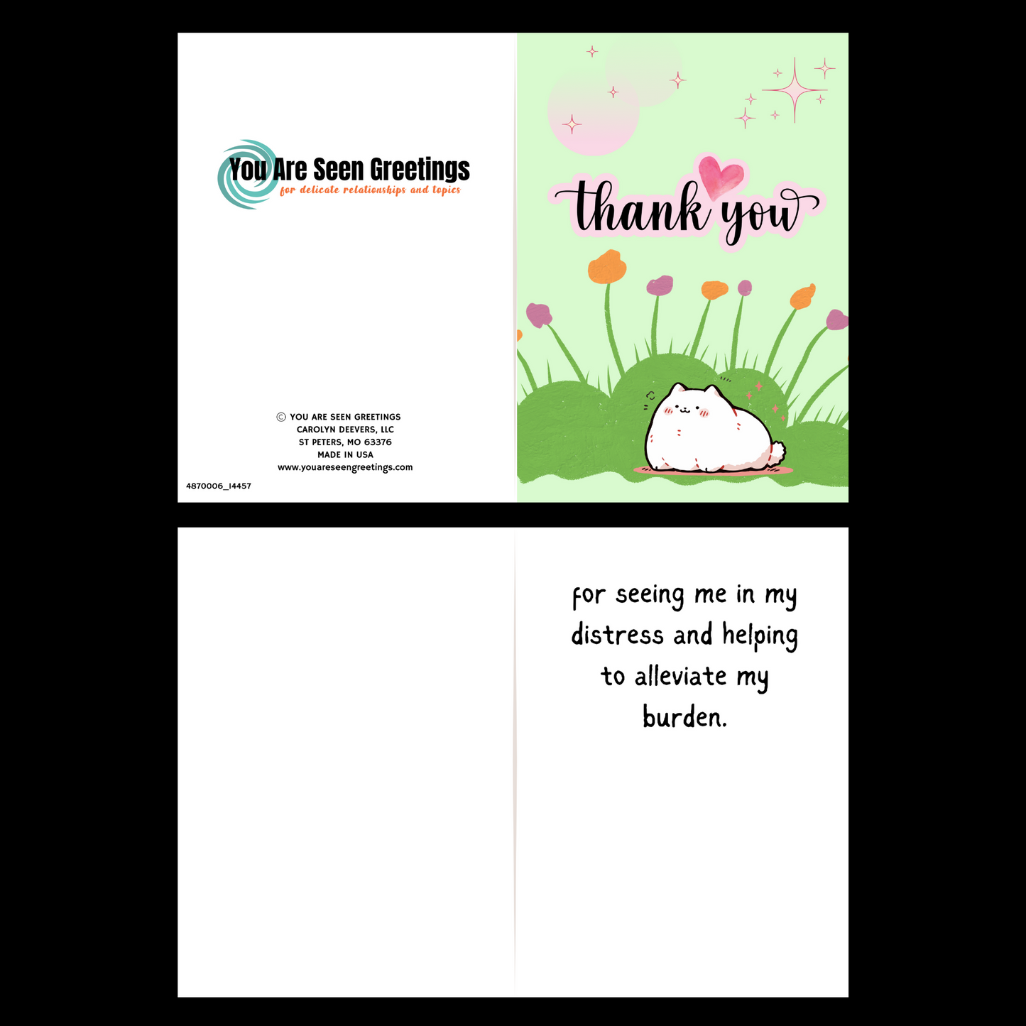 Gratitude for Your Compassion: Greeting Card