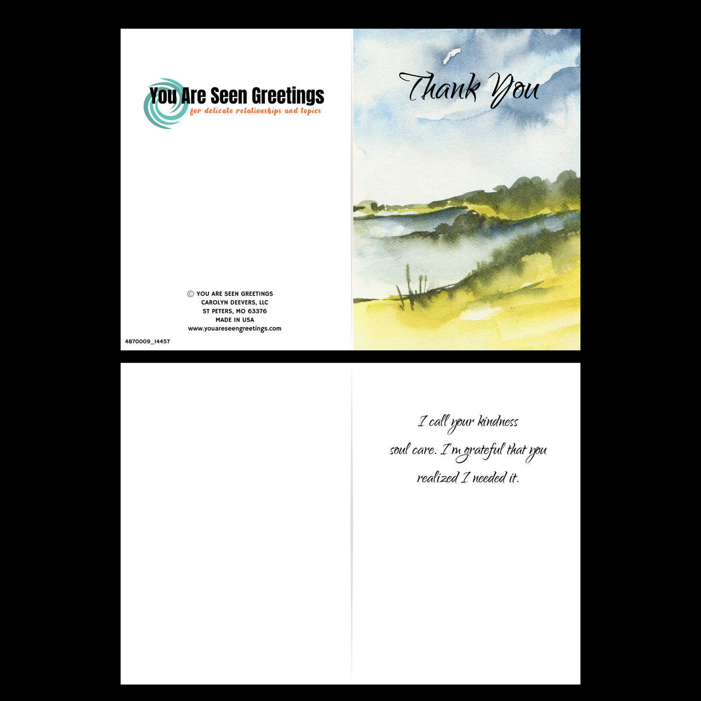 Soul Care Gratitude: Greeting Card