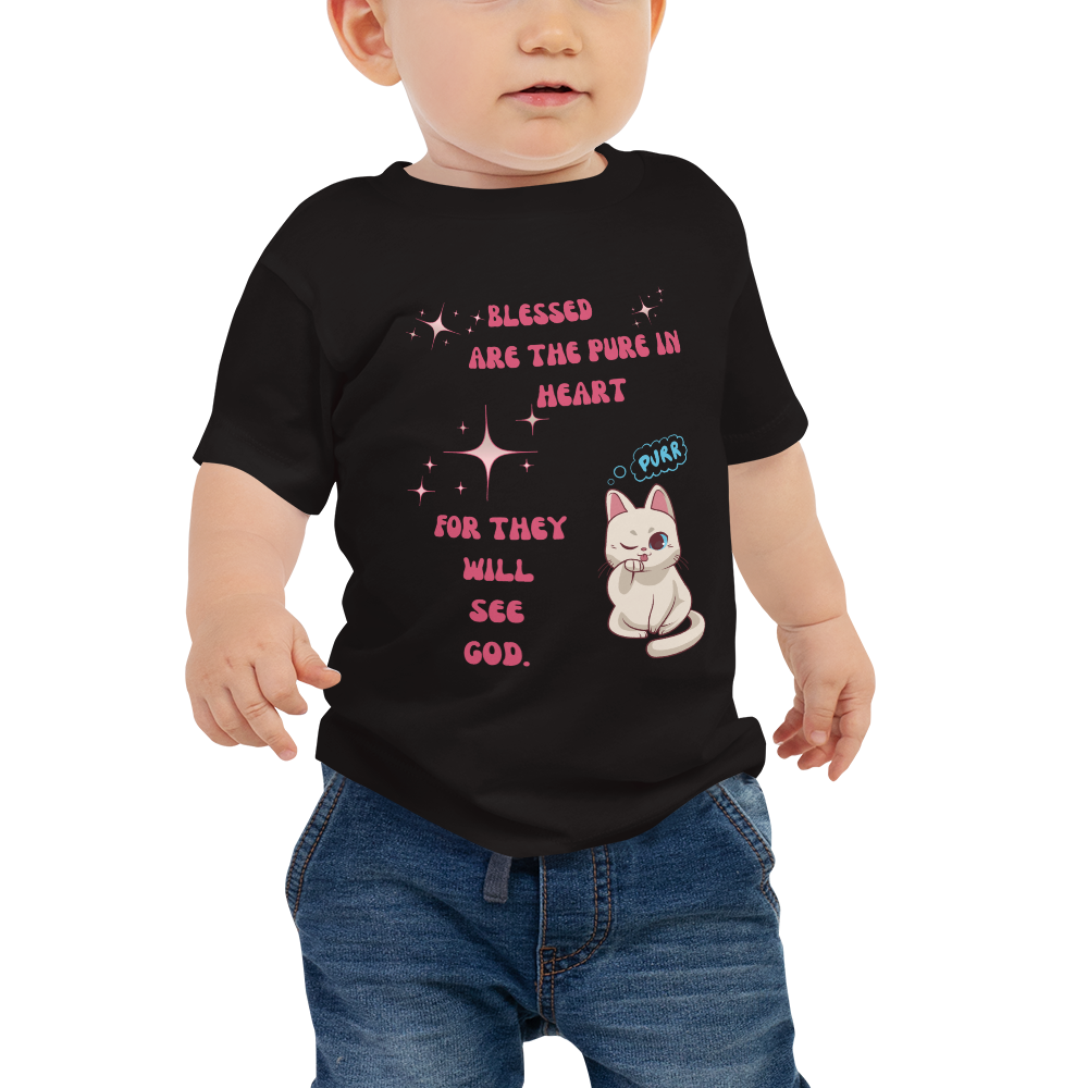 Bible verse Encouraging Bible verse anime kitty cat Baby toddler T-Shirt