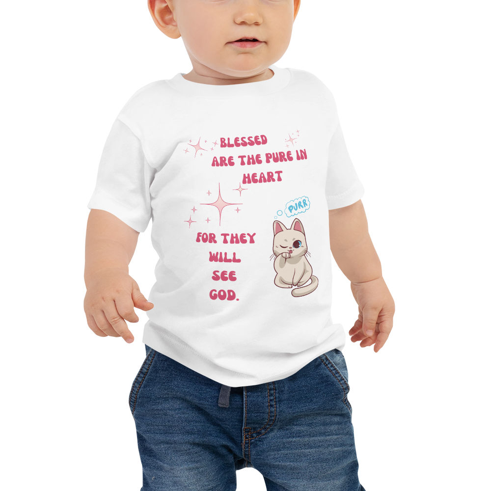 Bible verse Encouraging Bible verse anime kitty cat Baby toddler T-Shirt