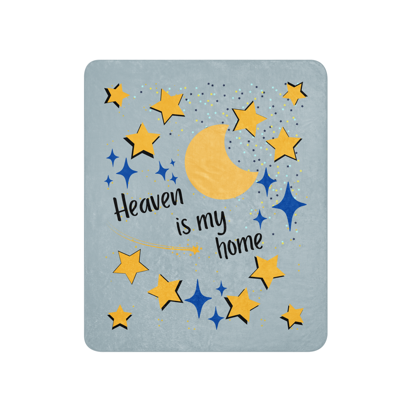 Sherpa Throw Blanket: Heaven in My Home - Symbol of Faith, Comfort, and Love