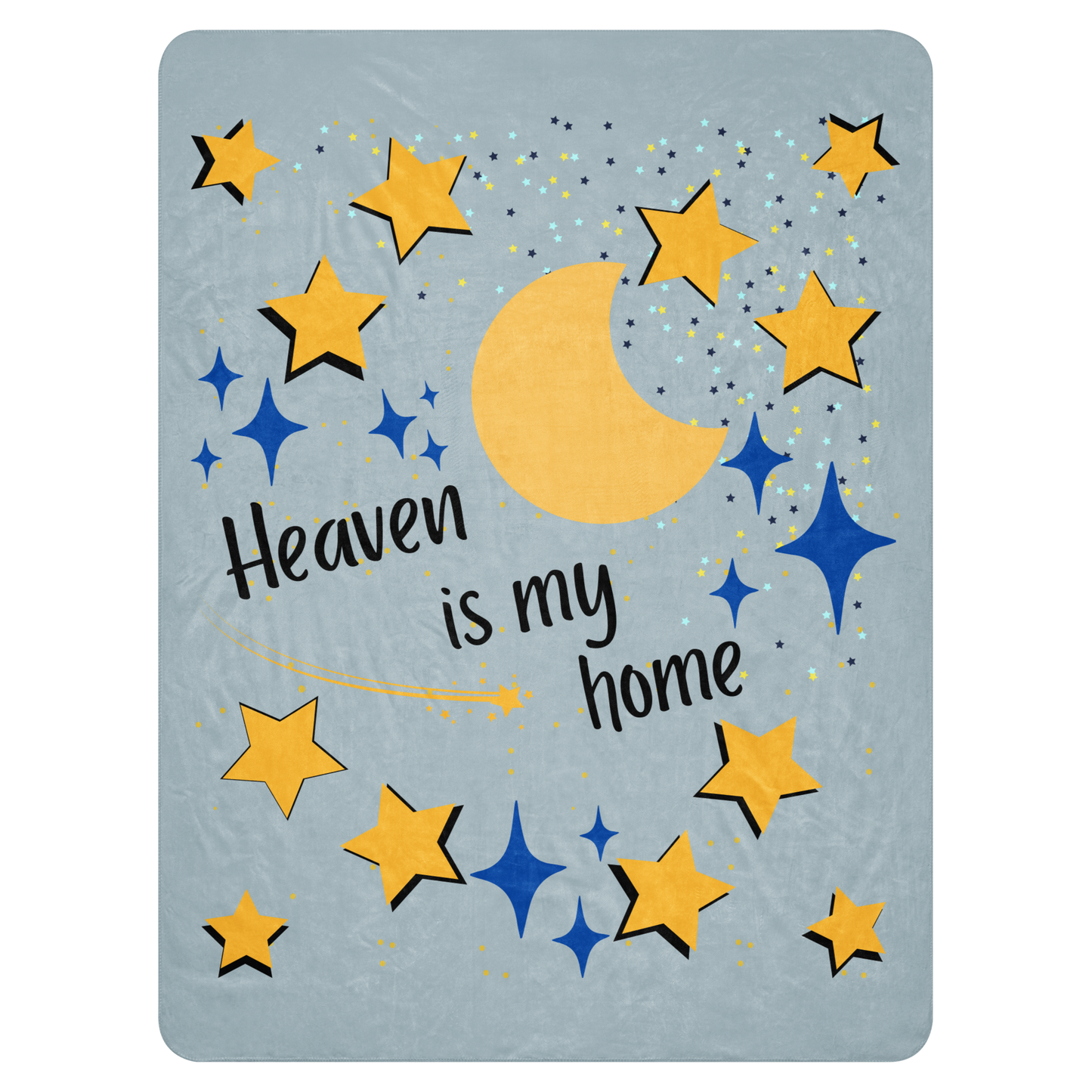 Sherpa Throw Blanket: Heaven in My Home - Symbol of Faith, Comfort, and Love