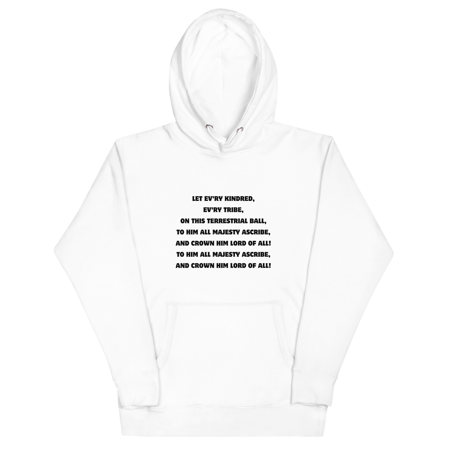 All Hail the Power of Jesus Name Hymn Hoodie