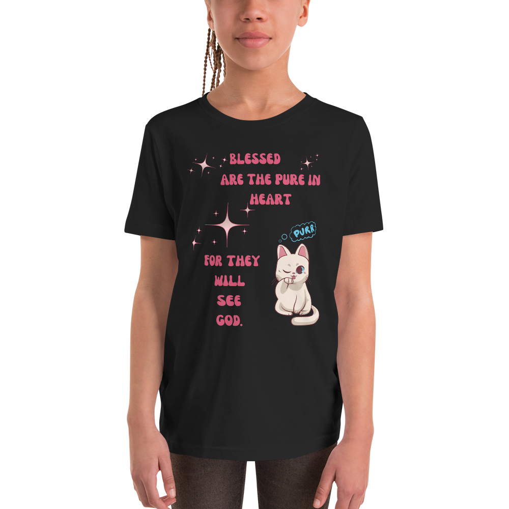 Adorable Anime Cat Youth T-Shirt | Unique & Stylish Kids' Tee